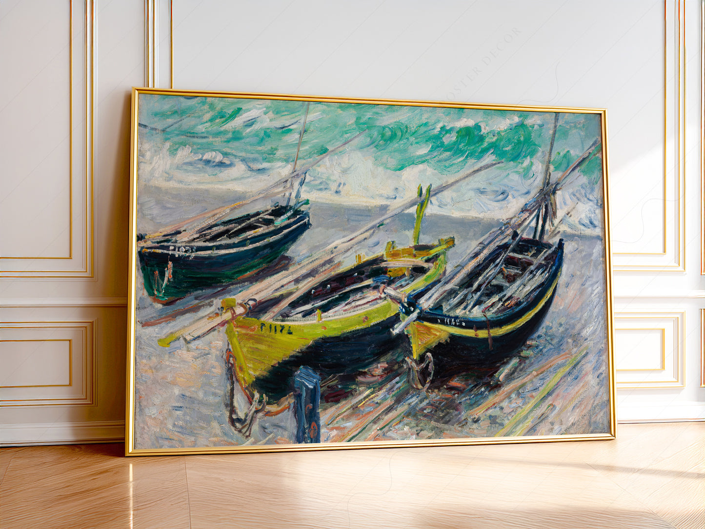 Claude Monet, Three Fishing Boats, Famous Painting