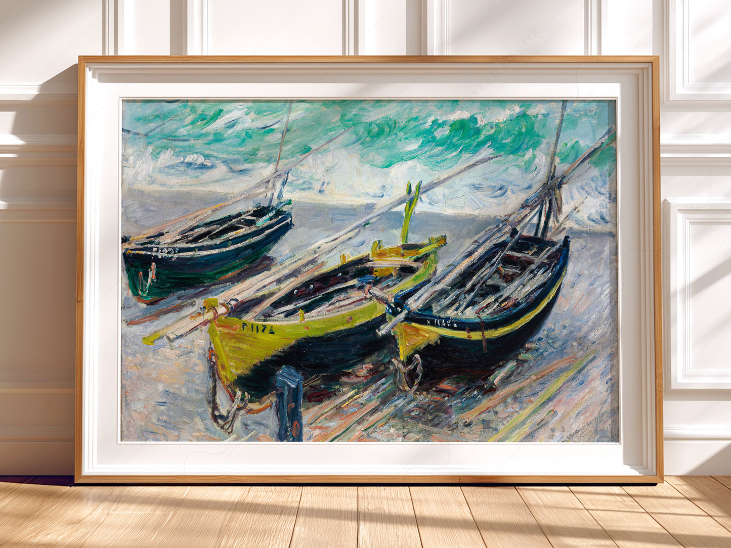 Claude Monet, Three Fishing Boats, Famous Painting