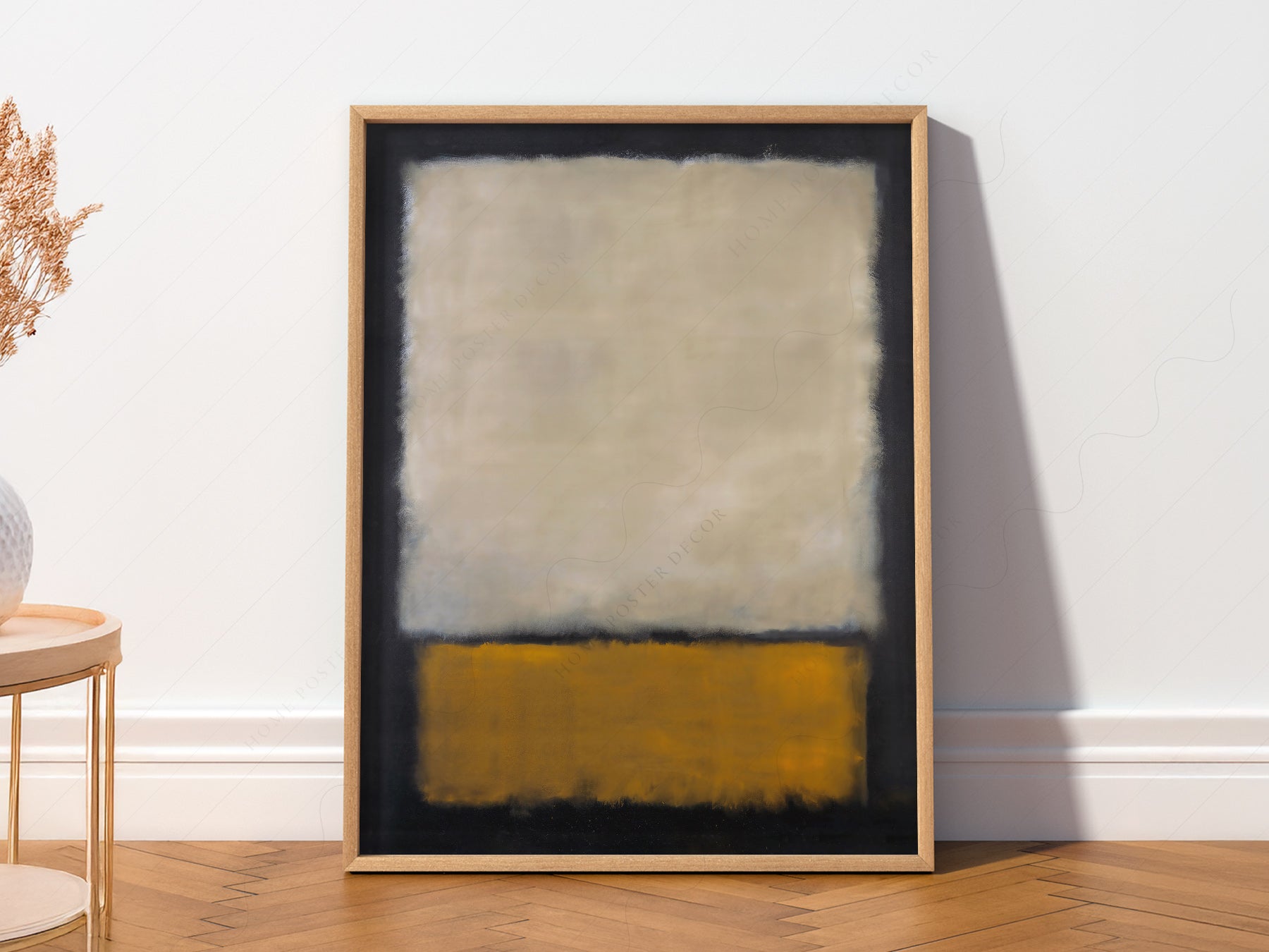 Mark Rothko wall art in a cozy home study or reading room
