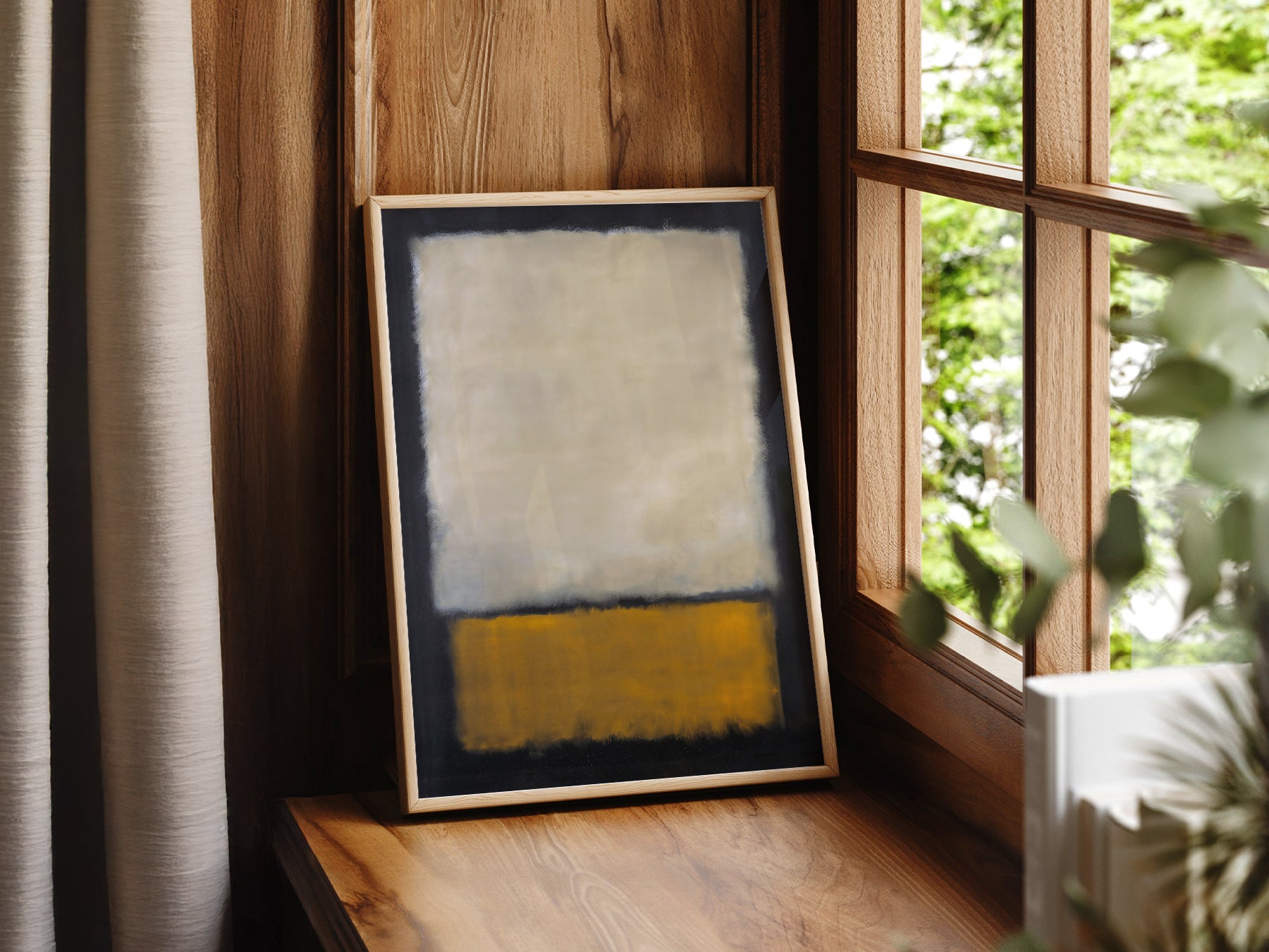 Close-up of Mark Rothko Untitled archival print on Premium Matte Paper