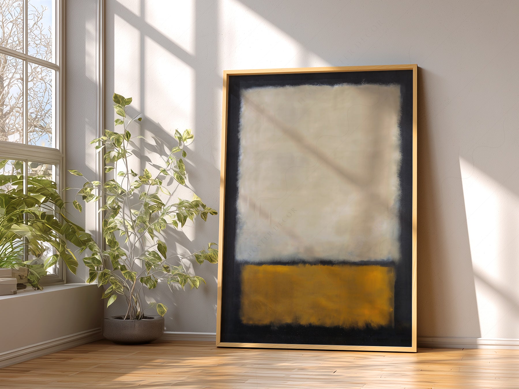 Gallery wall featuring Mark Rothko Untitled fine art print