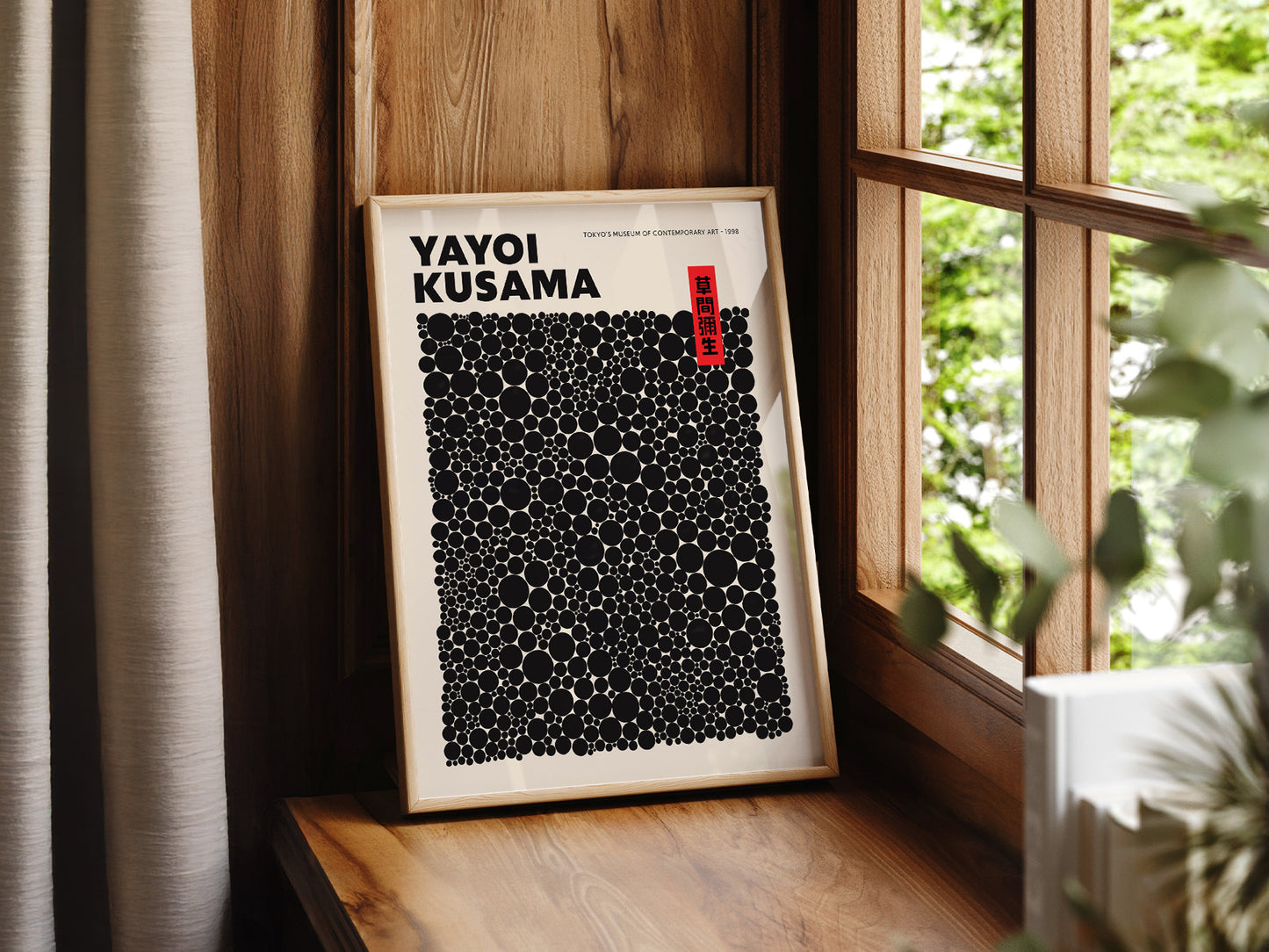 Yayoi Kusama Print, Contemporary Wall Decor, Exhibition Poster