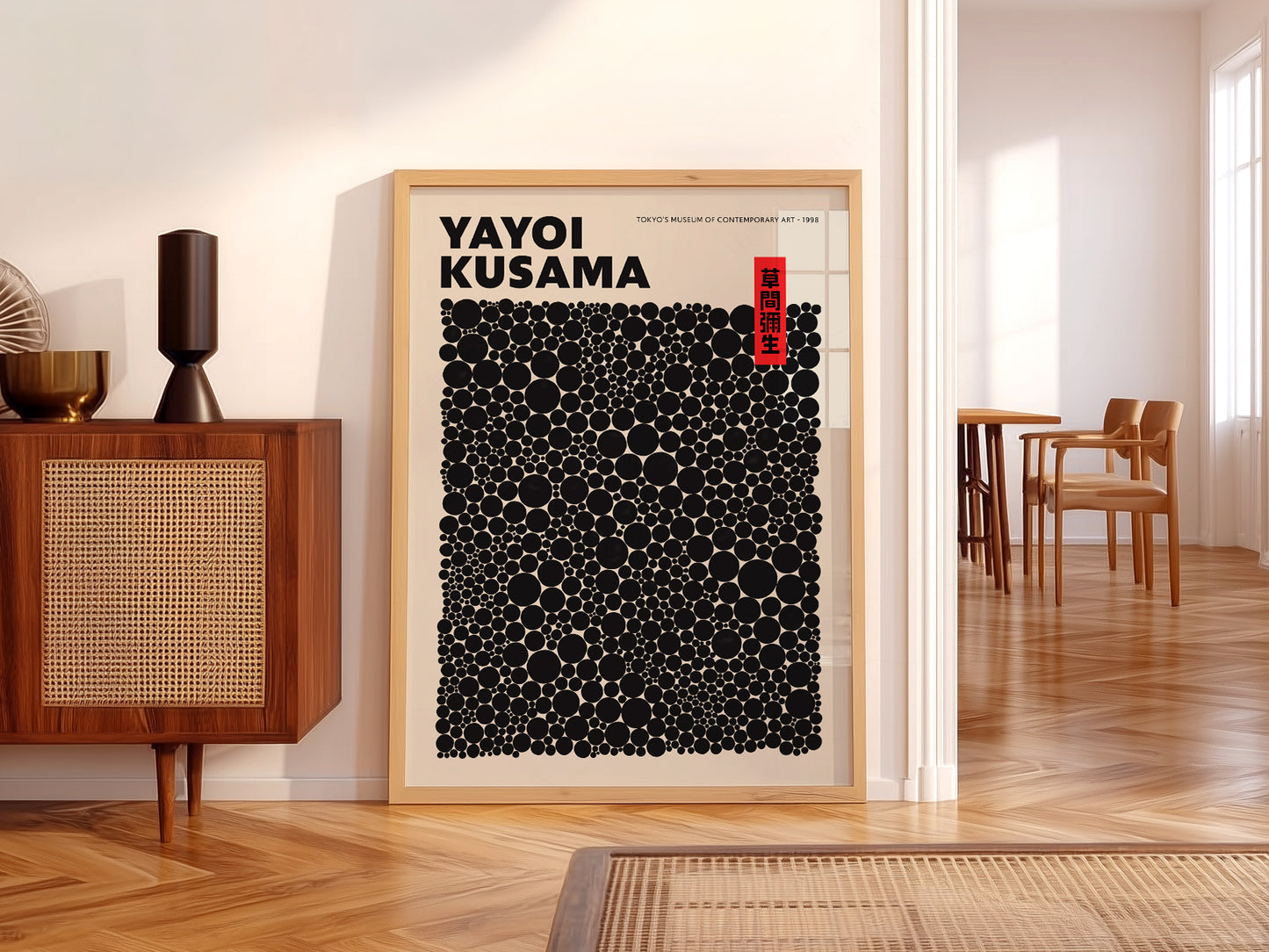 Yayoi Kusama Print, Contemporary Wall Decor, Exhibition Poster