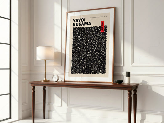 Yayoi Kusama Print, Contemporary Wall Decor, Exhibition Poster