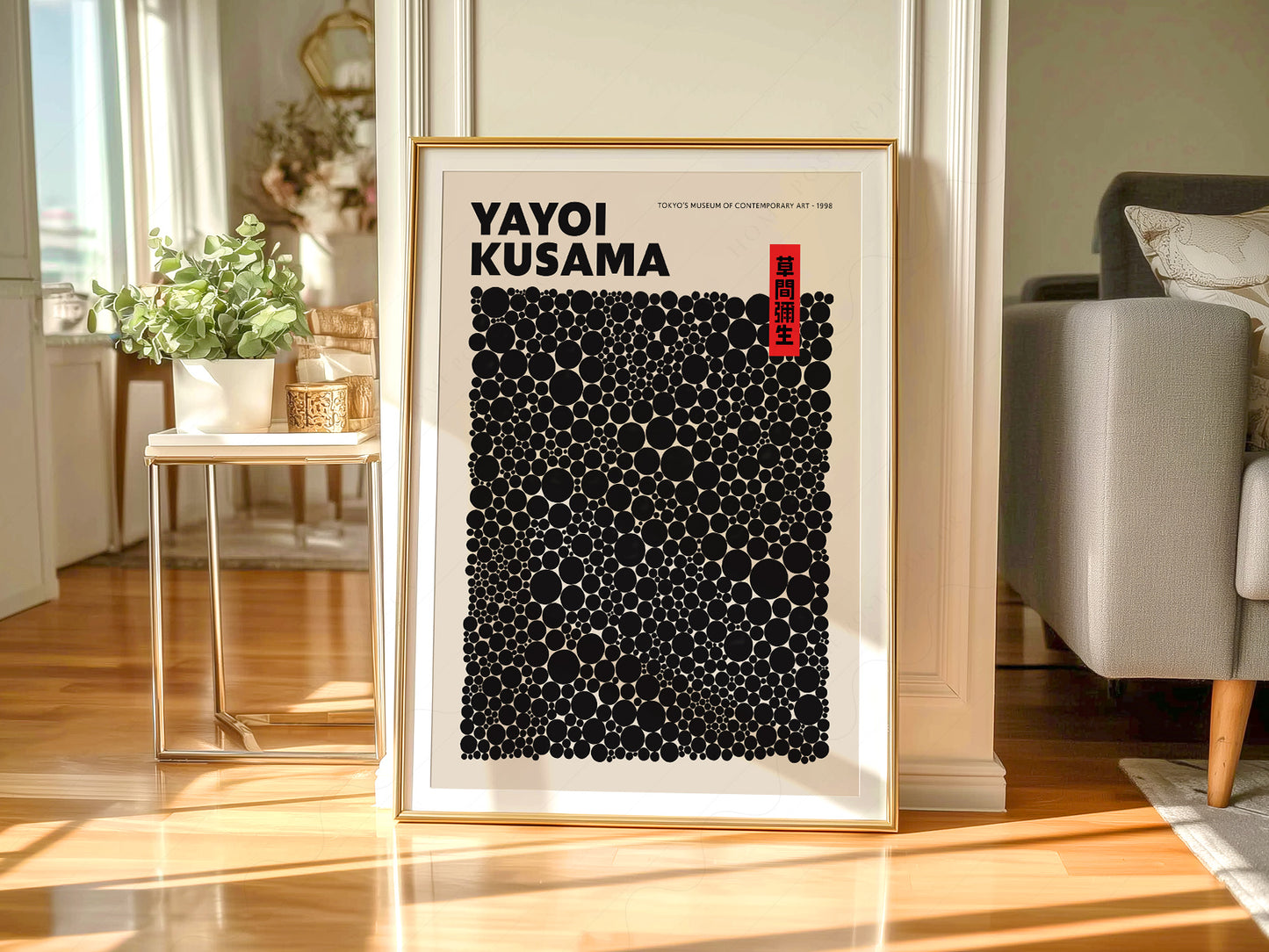 Yayoi Kusama Print, Contemporary Wall Decor, Exhibition Poster