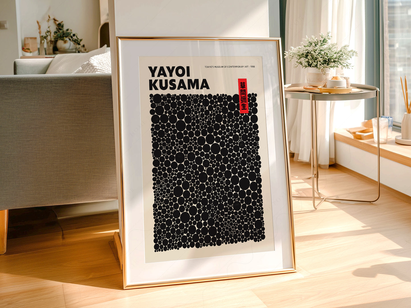 Yayoi Kusama Print, Contemporary Wall Decor, Exhibition Poster