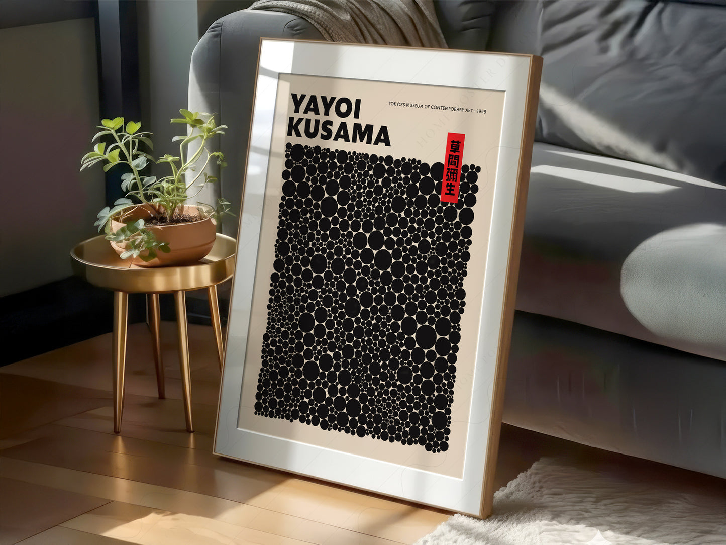Yayoi Kusama Print, Contemporary Wall Decor, Exhibition Poster