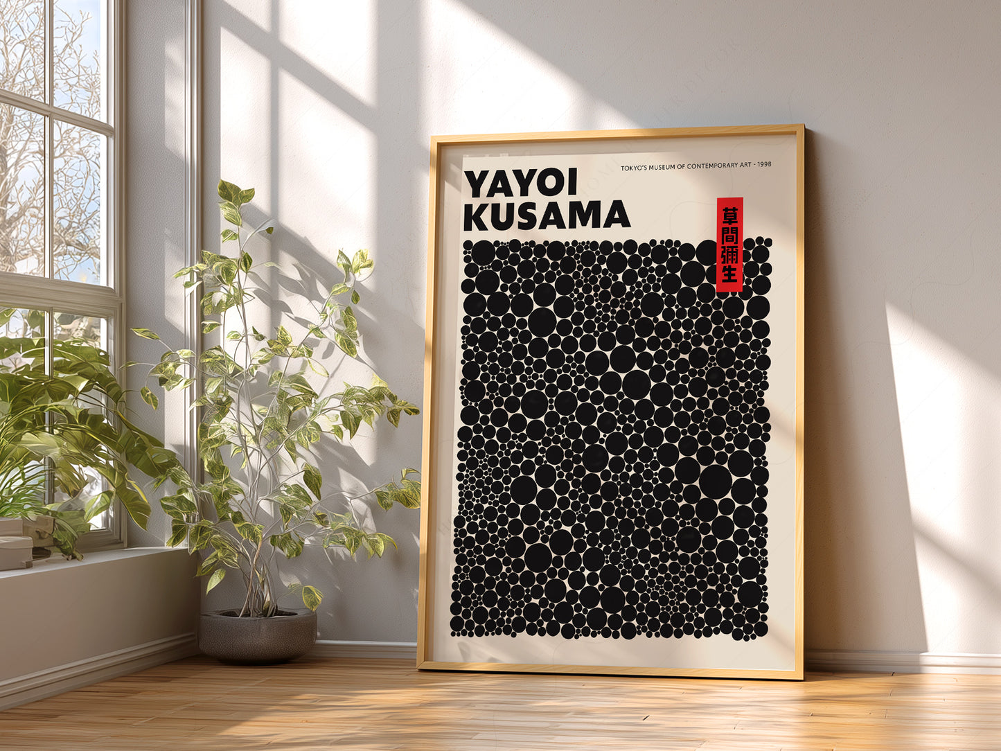 Yayoi Kusama Print, Contemporary Wall Decor, Exhibition Poster