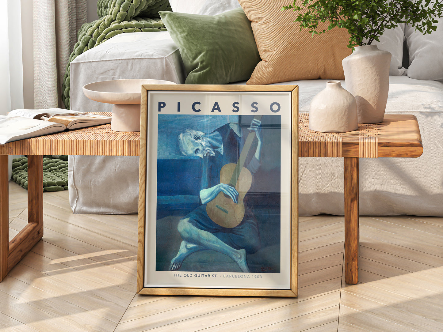 Pablo Picasso Home Decor, Museum Quality Prints, The Old Guitarist