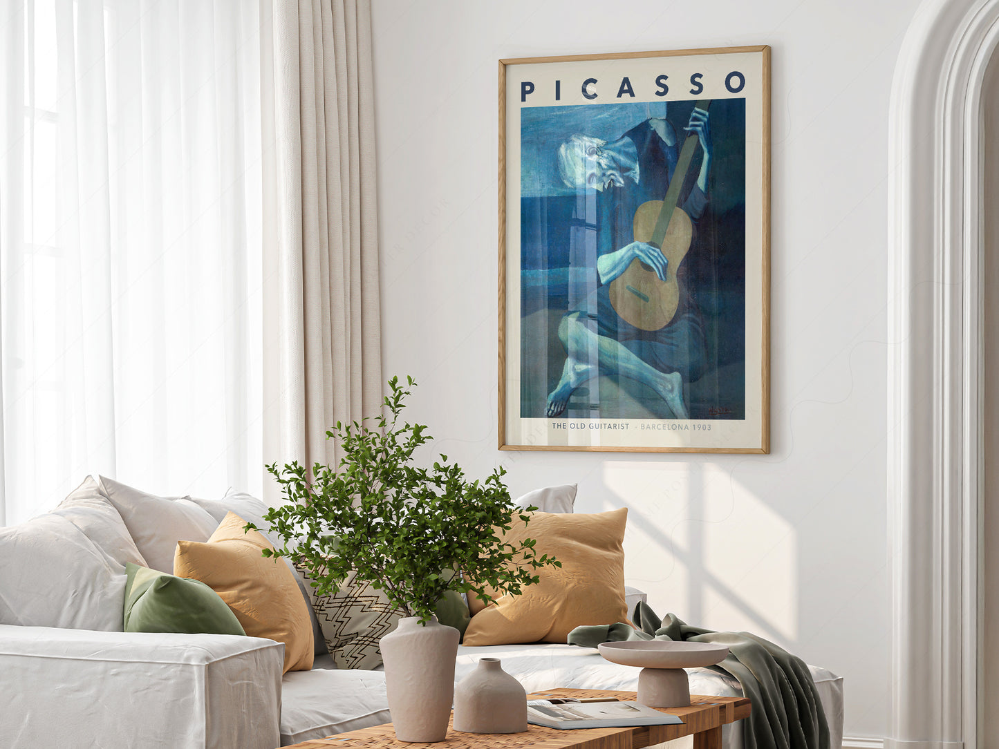 Pablo Picasso Home Decor, Museum Quality Prints, The Old Guitarist