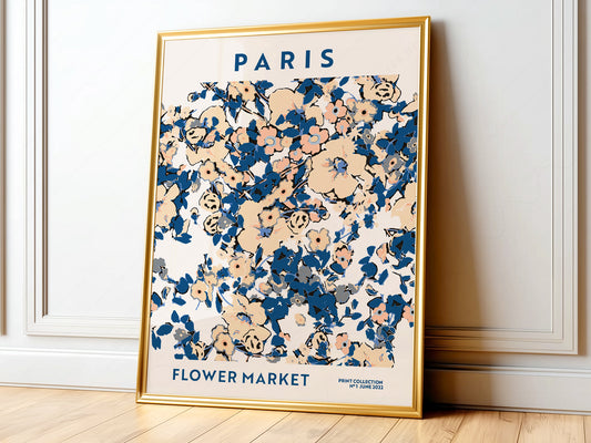 Flower Market Paris, Gift Idea, Floral Wall Art
