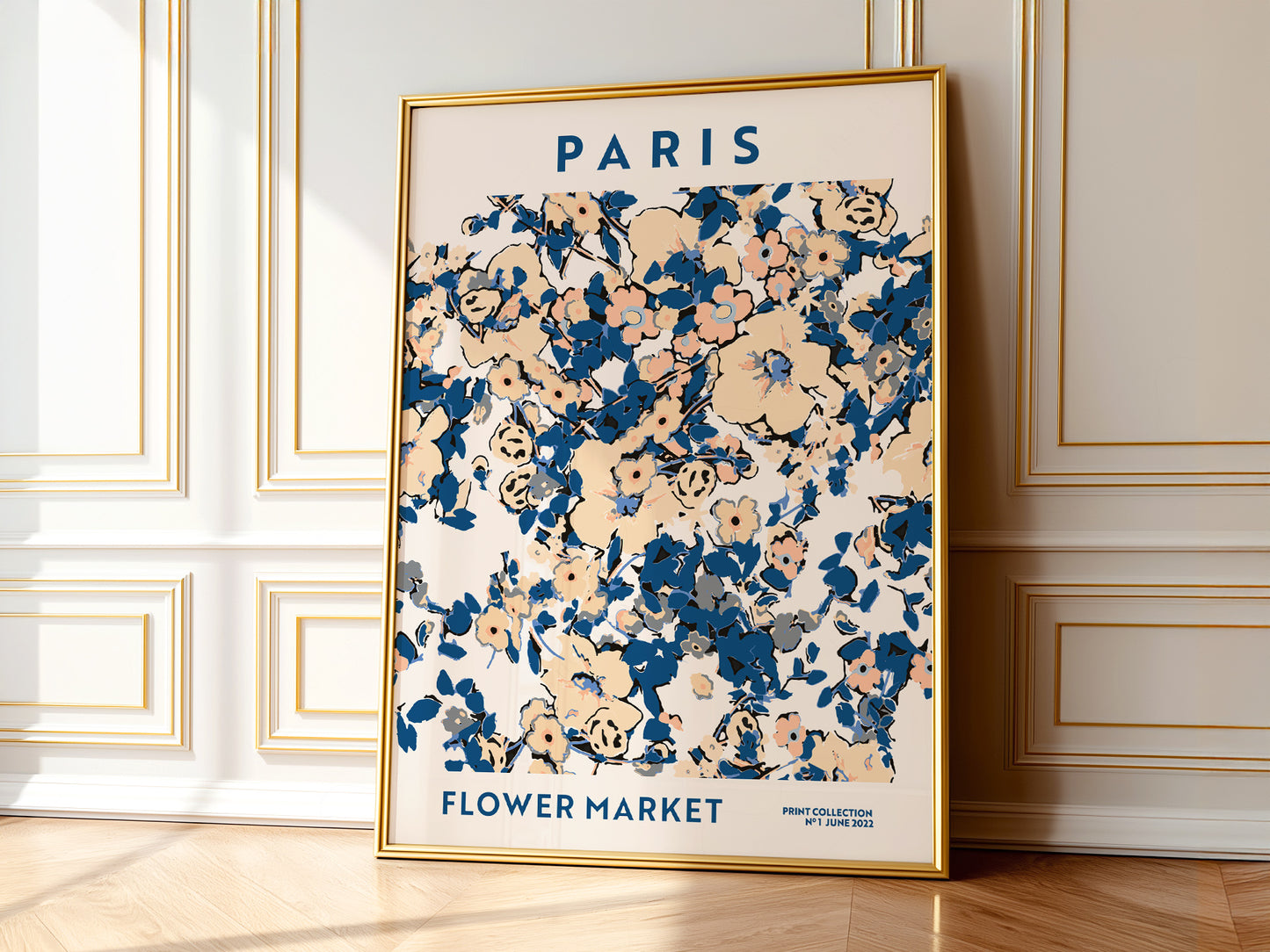 Flower Market Paris, Gift Idea, Floral Wall Art