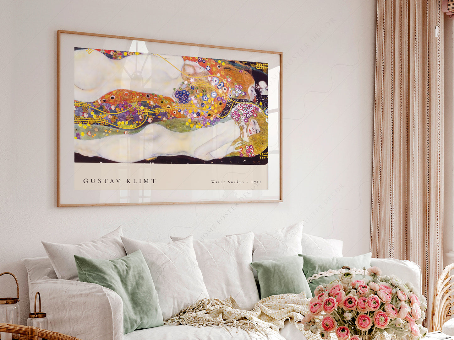 Gustav Klimt, Water Snakes Poster, Fine Art Print