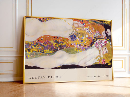 Gustav Klimt, Water Snakes Poster, Fine Art Print
