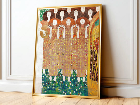 Gustav Klimt Print, Beethoven Frieze Poster, Fine Art Print