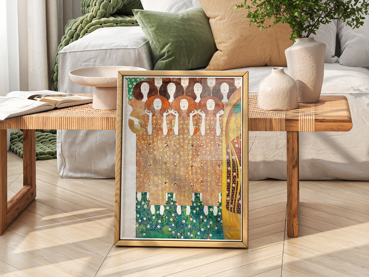 Gustav Klimt Print, Beethoven Frieze Poster, Fine Art Print
