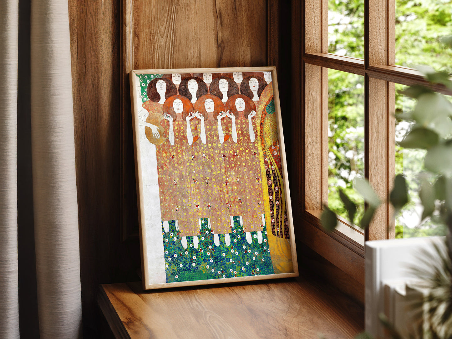 Gustav Klimt Print, Beethoven Frieze Poster, Fine Art Print
