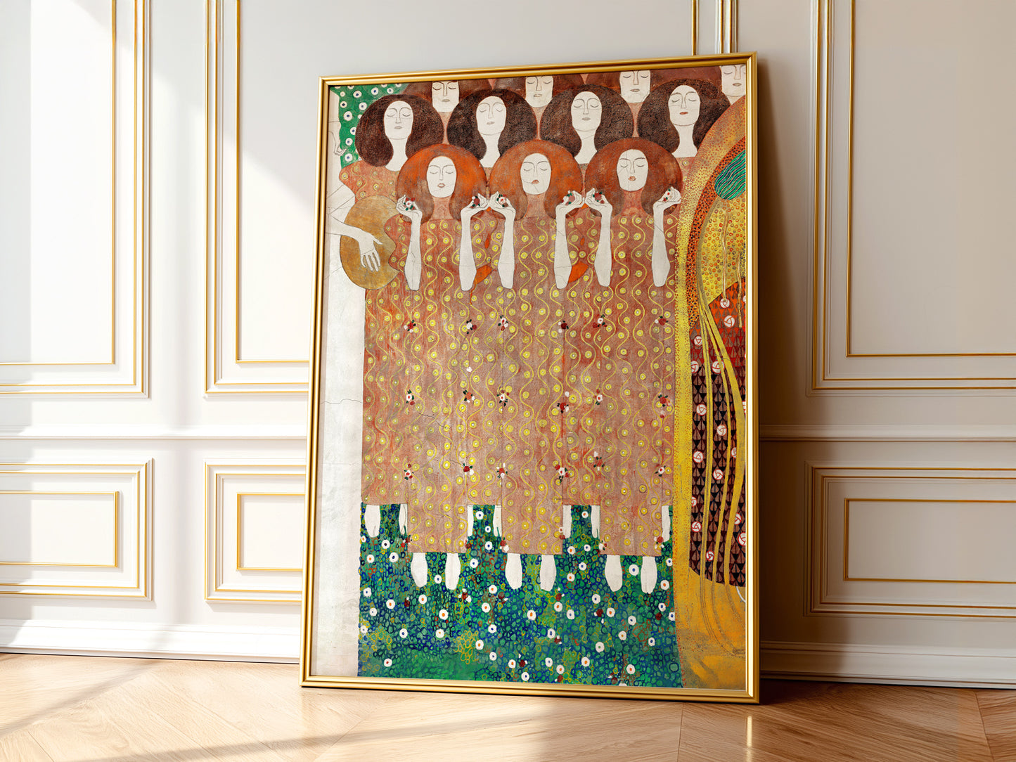 Gustav Klimt Print, Beethoven Frieze Poster, Fine Art Print