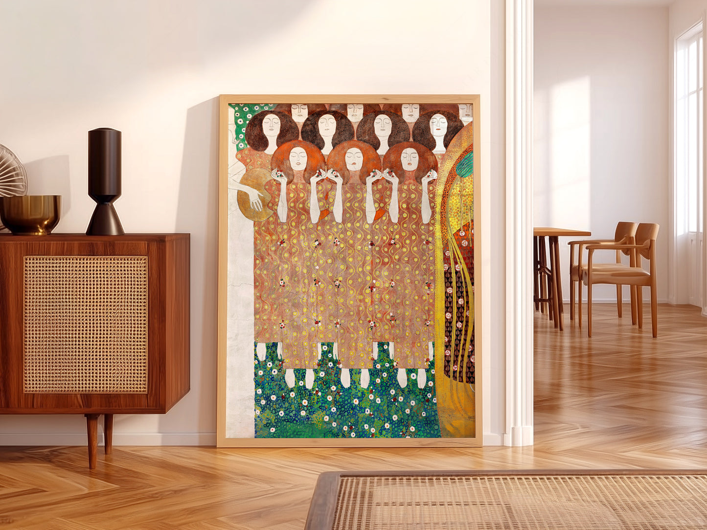 Gustav Klimt Print, Beethoven Frieze Poster, Fine Art Print
