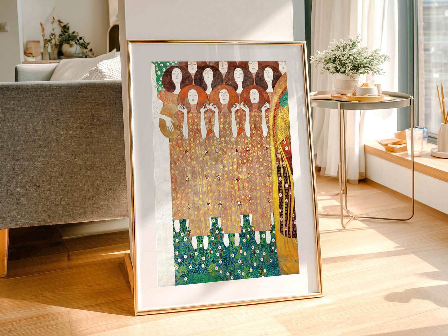 Gustav Klimt Print, Beethoven Frieze Poster, Fine Art Print