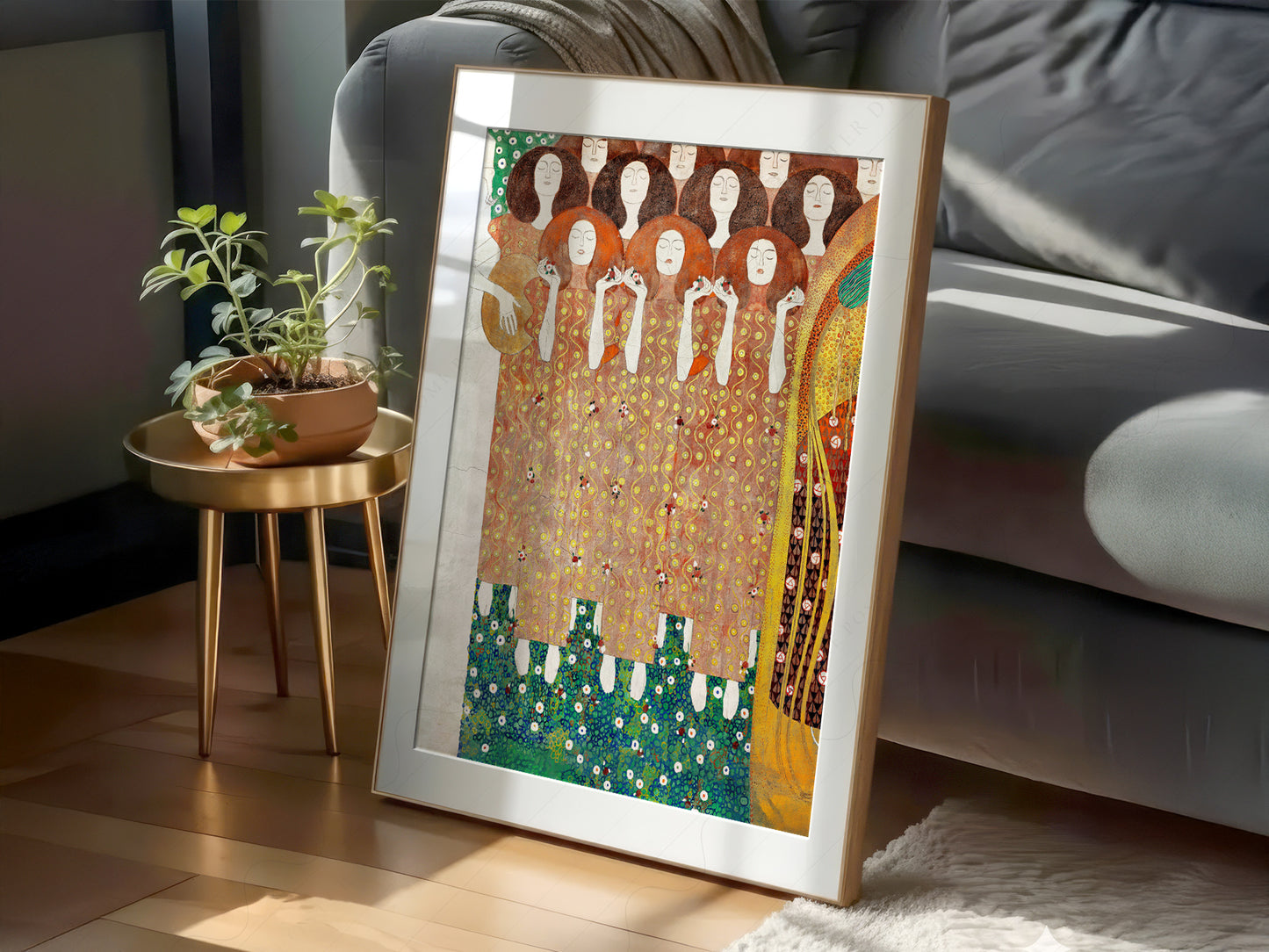 Gustav Klimt Print, Beethoven Frieze Poster, Fine Art Print