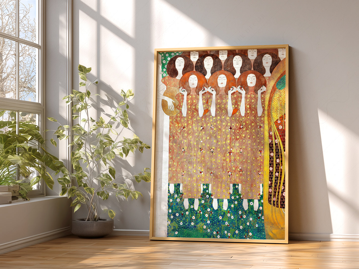 Gustav Klimt Print, Beethoven Frieze Poster, Fine Art Print