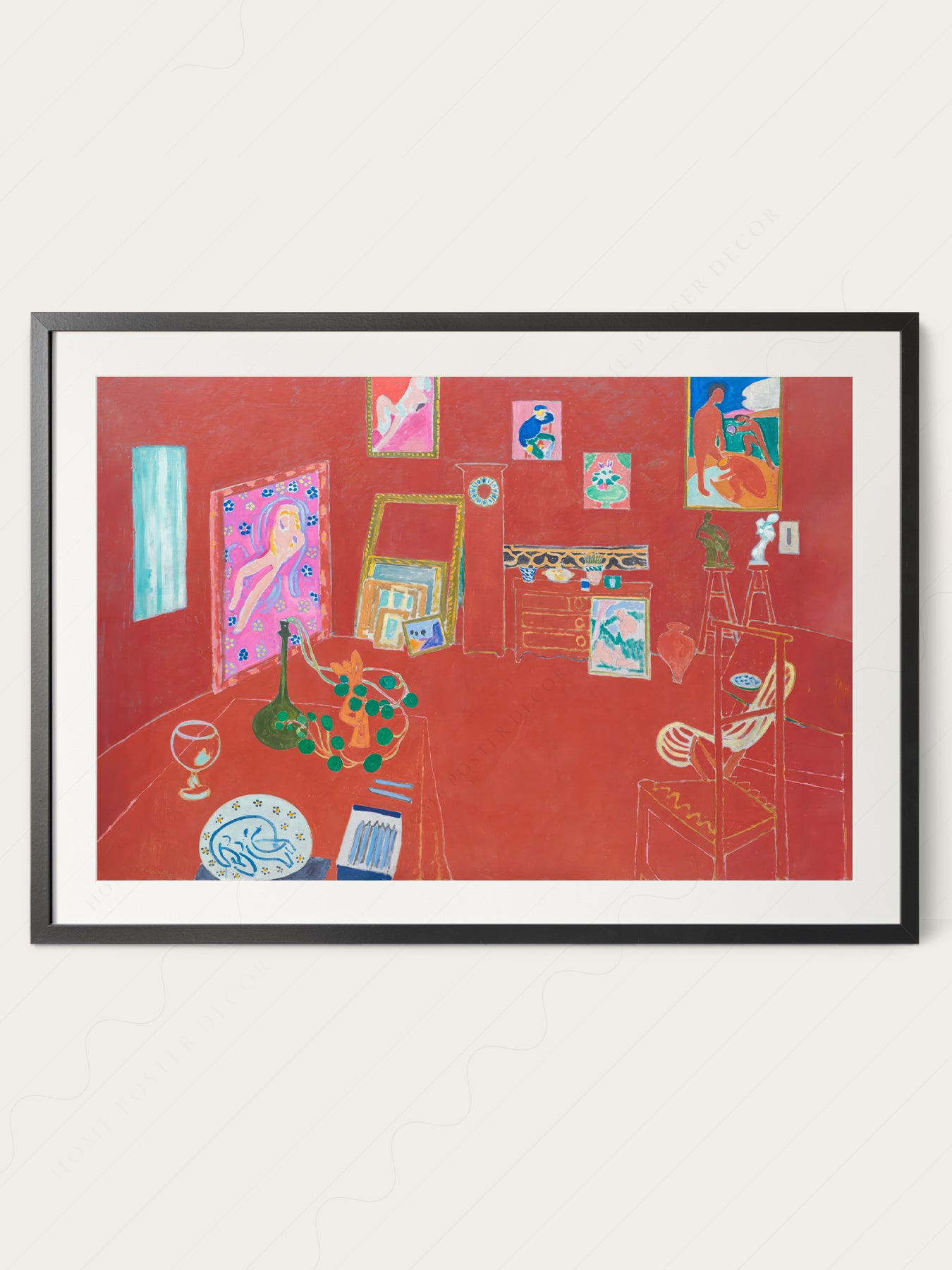 Henri Matisse, The Red Studio, Fine Art Print