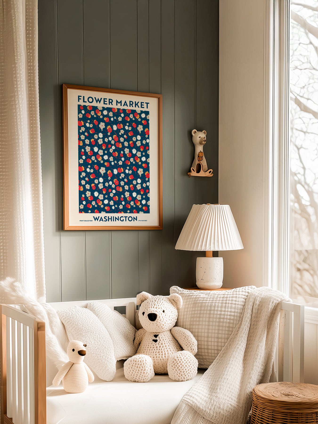 Flower Market Washington in a light-filled Japandi-inspired living space