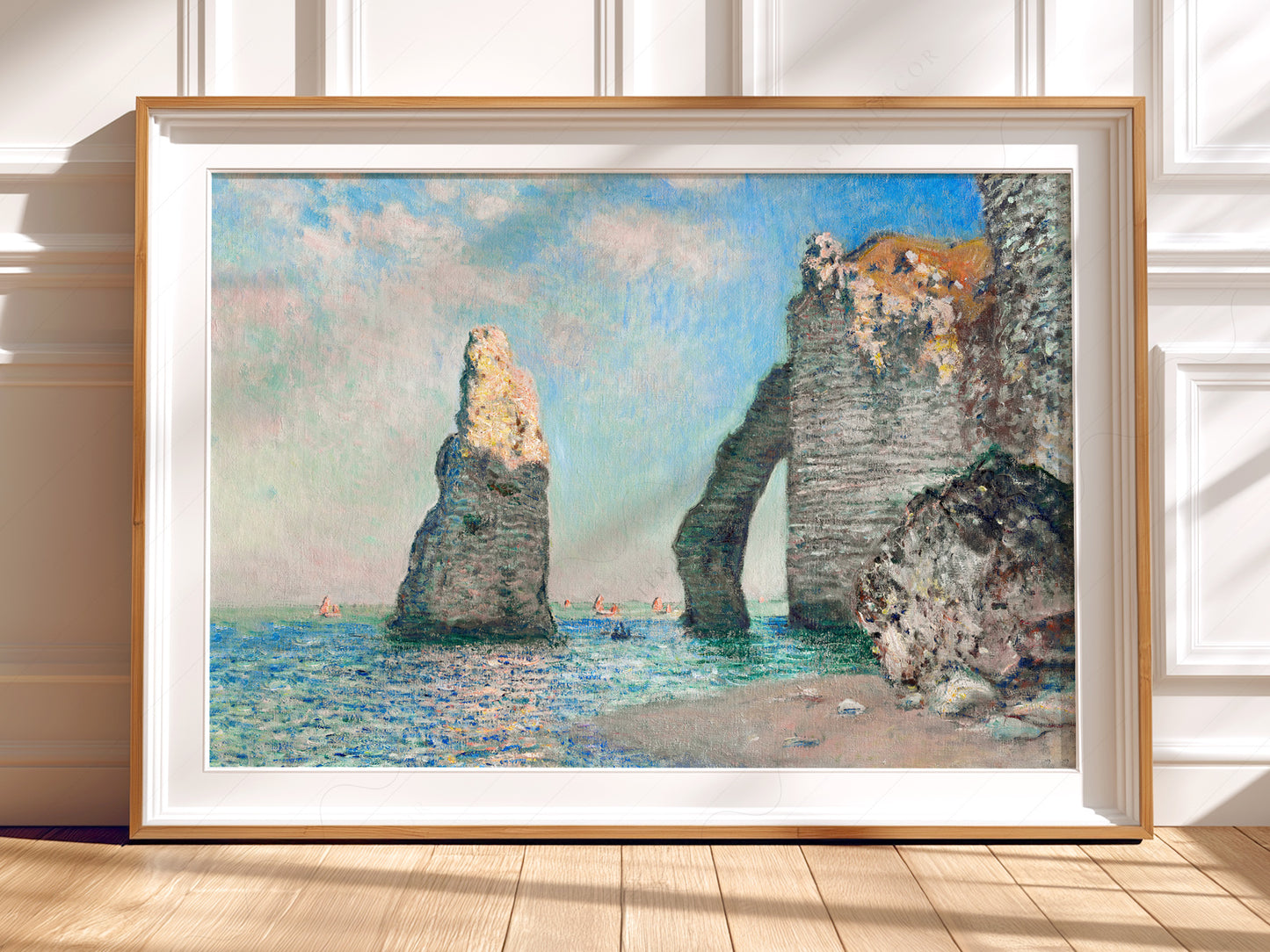 Claude Monet Poster, Cliff of Aval, Auburtin at Étretat