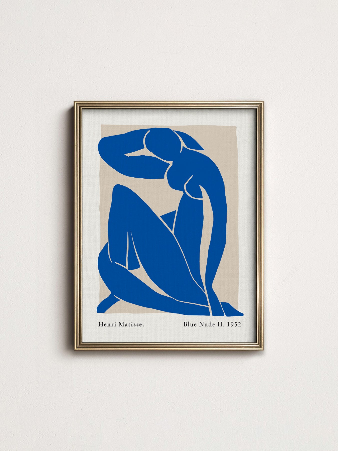 Matisse Poster, Blue Figure II, Nu Bleu Poster