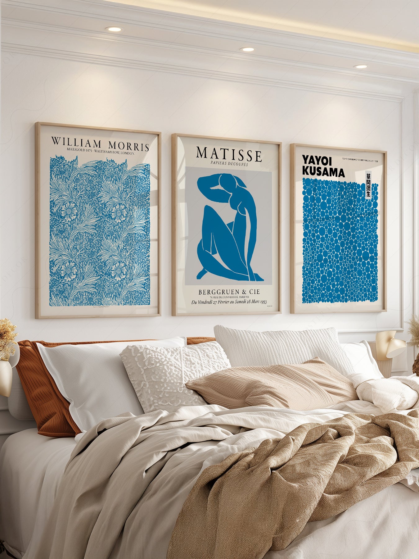 Matisse William Morris Kusama Blue Print Set – Gallery – museum quality art print