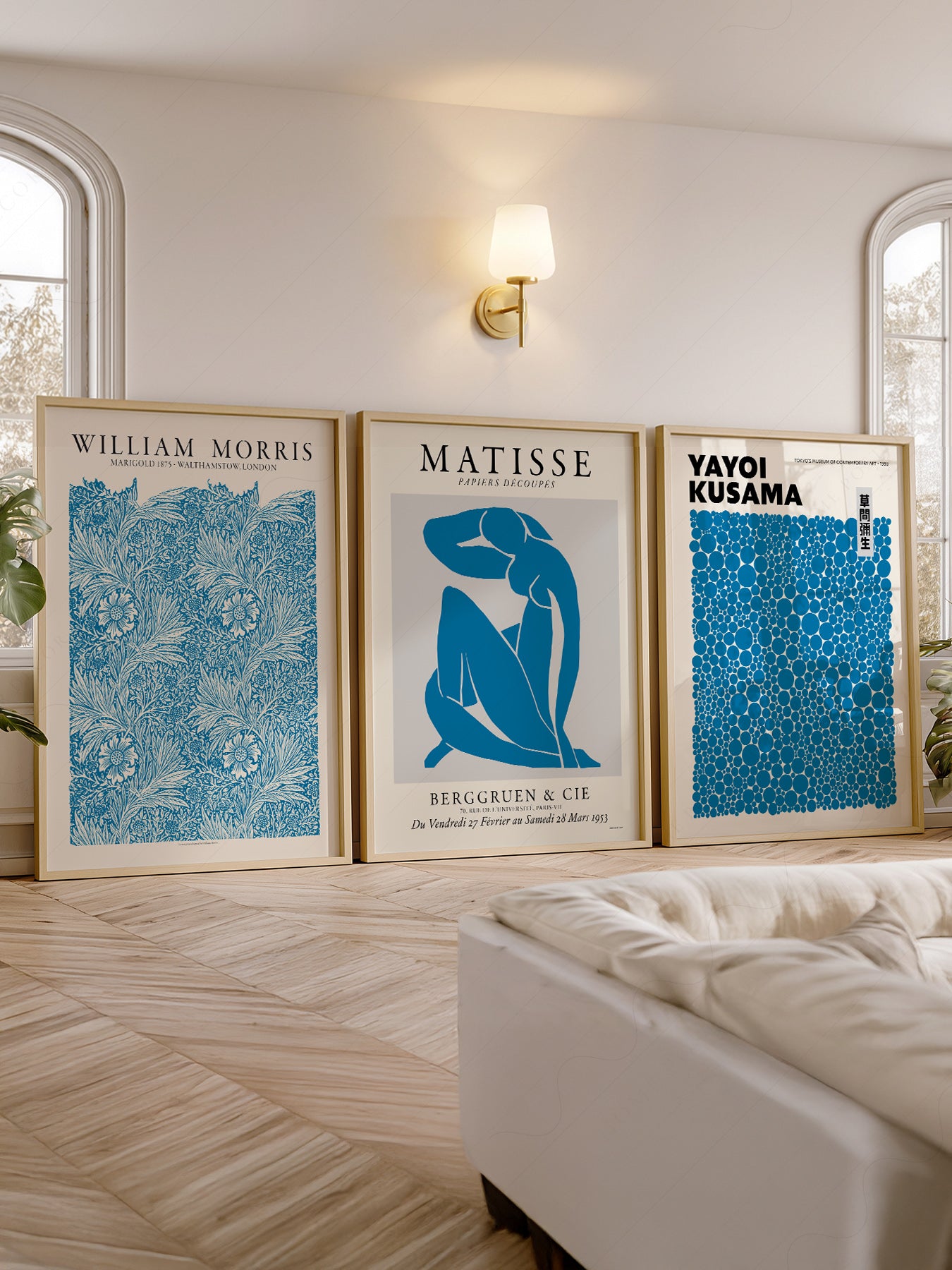 Matisse William Morris Kusama Blue Print Set – Gallery – classic art print reproduction