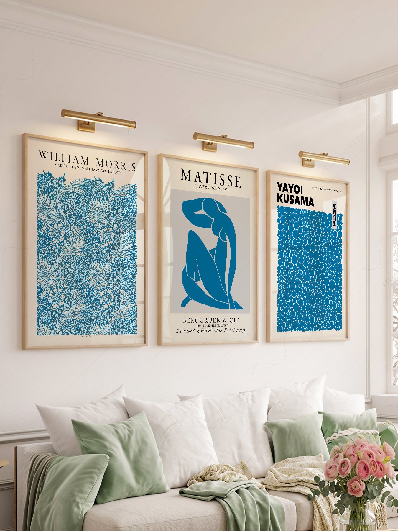 Matisse William Morris Kusama Blue Print Set – Gallery – archival paper art print