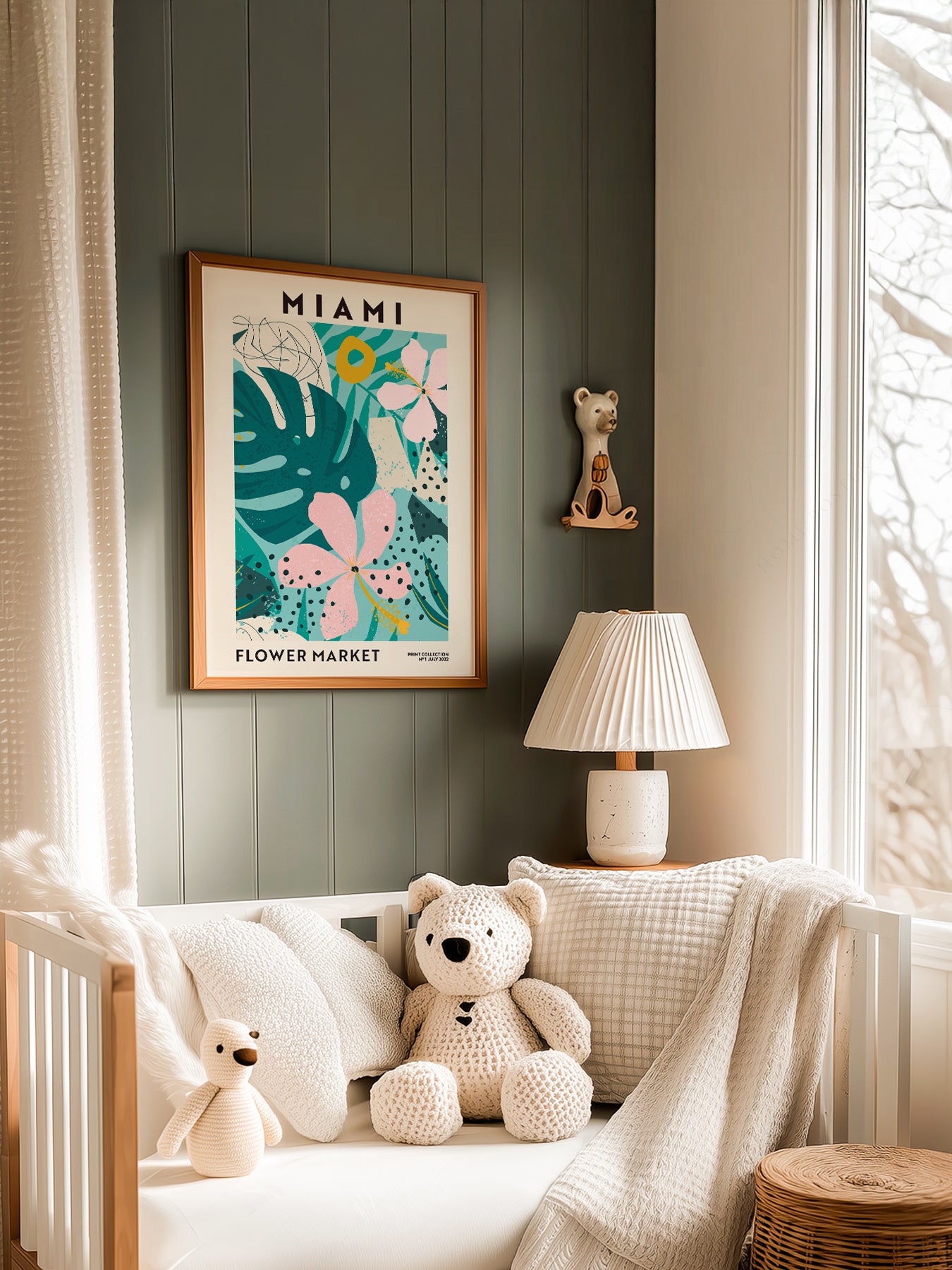 Miami Flower Market in a light-filled Japandi-inspired living space