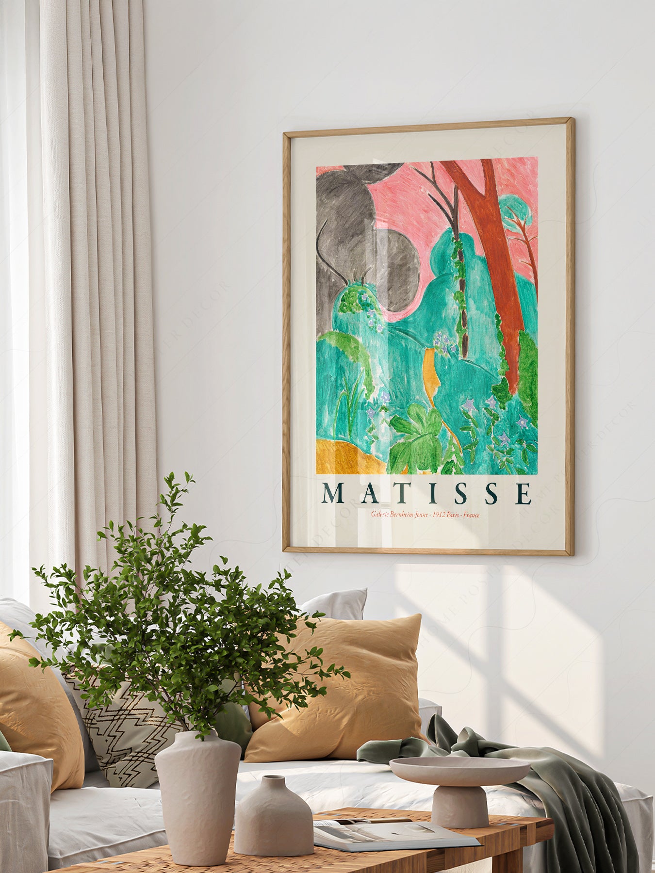 Henri Matisse Moroccan Garden Art Print – Museum Wall Decor Poster