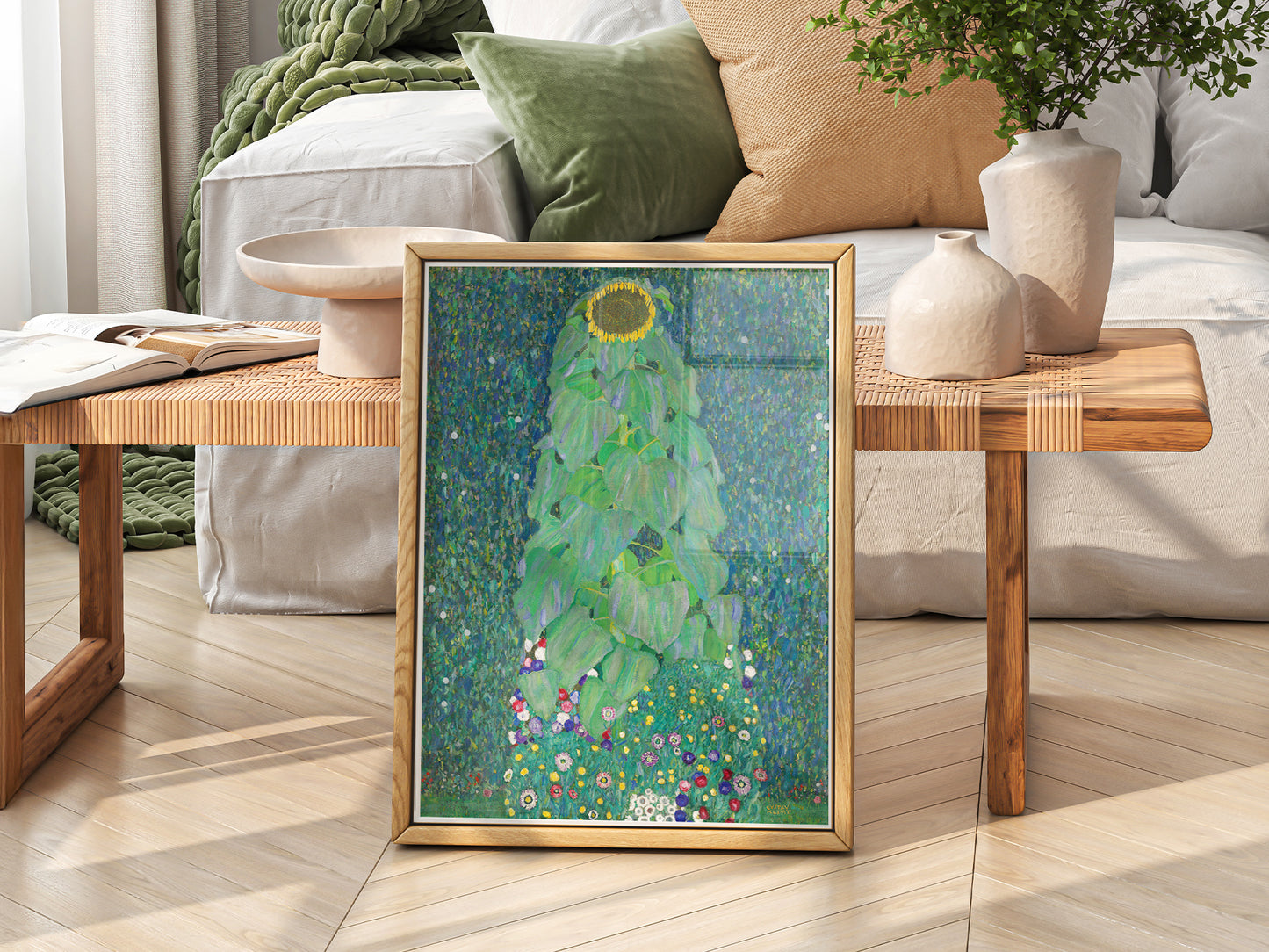 Gustav Klimt, Sunflower Print, Fine Art Print