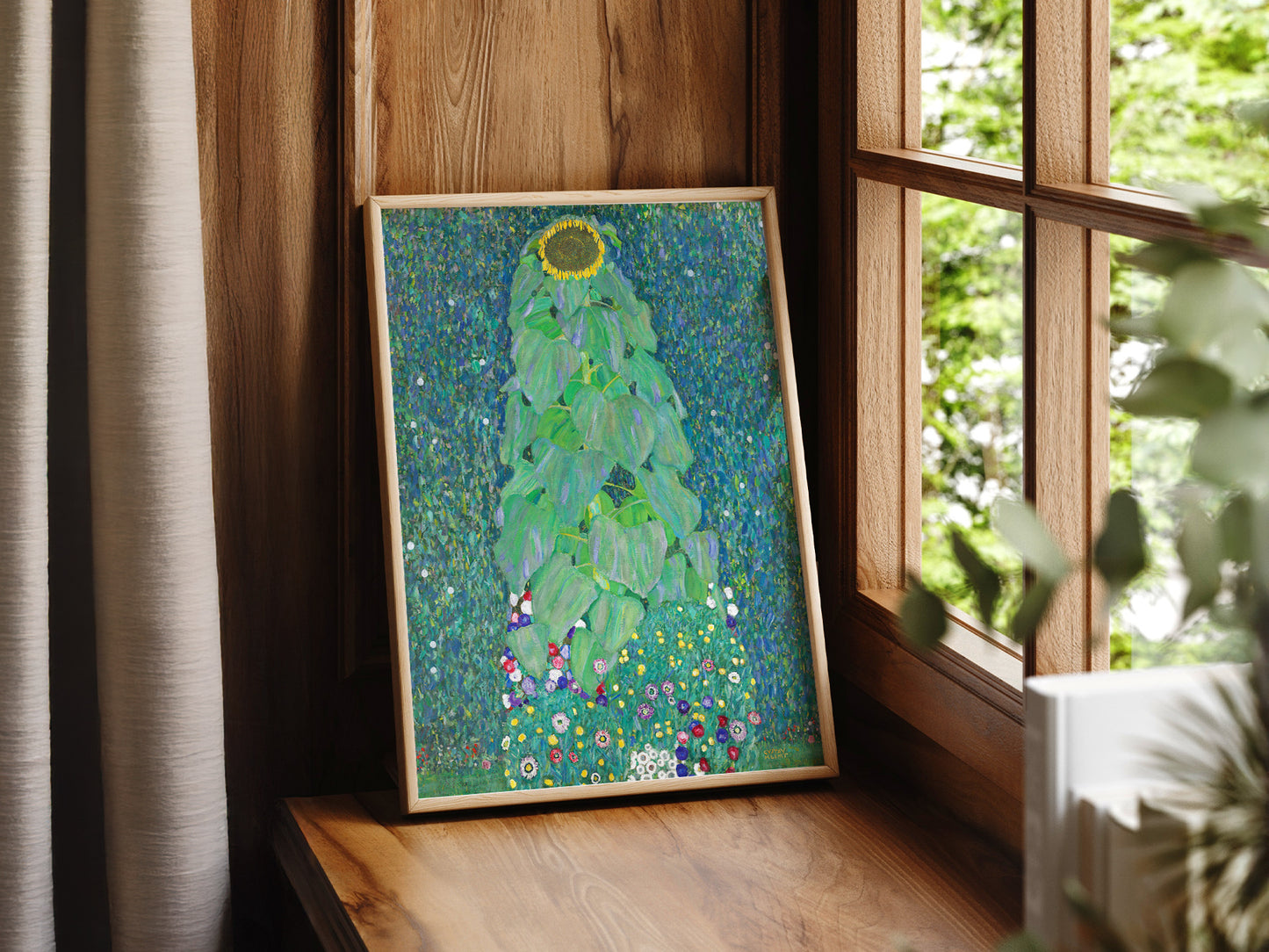 Gustav Klimt, Sunflower Print, Fine Art Print