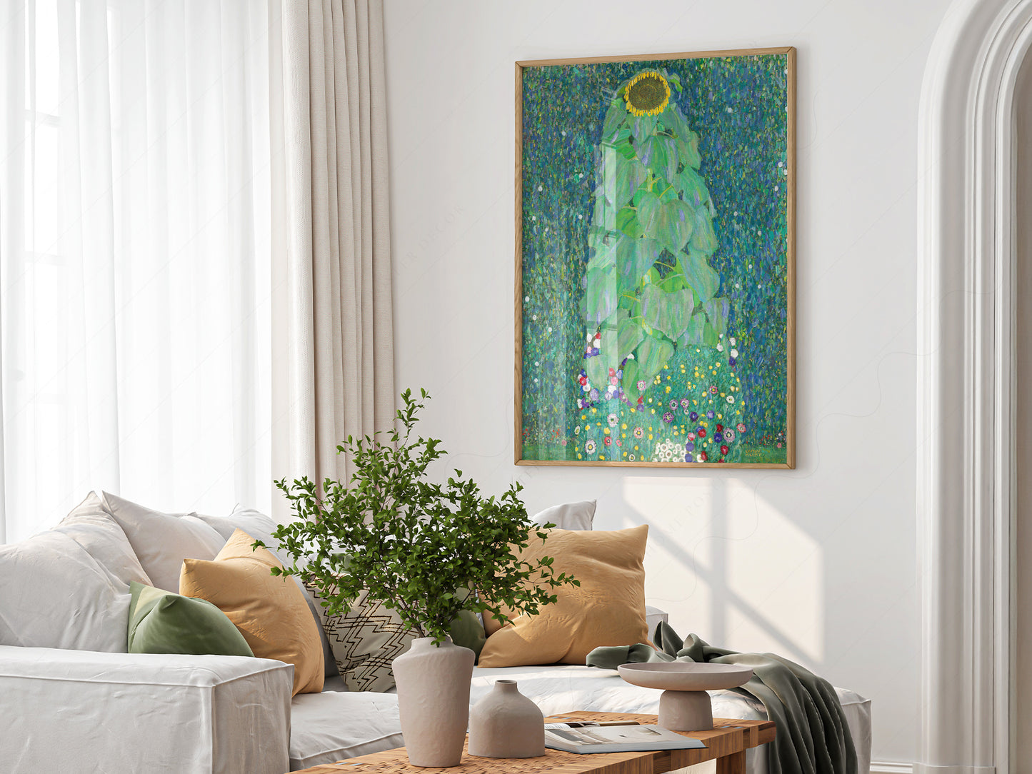 Gustav Klimt, Sunflower Print, Fine Art Print