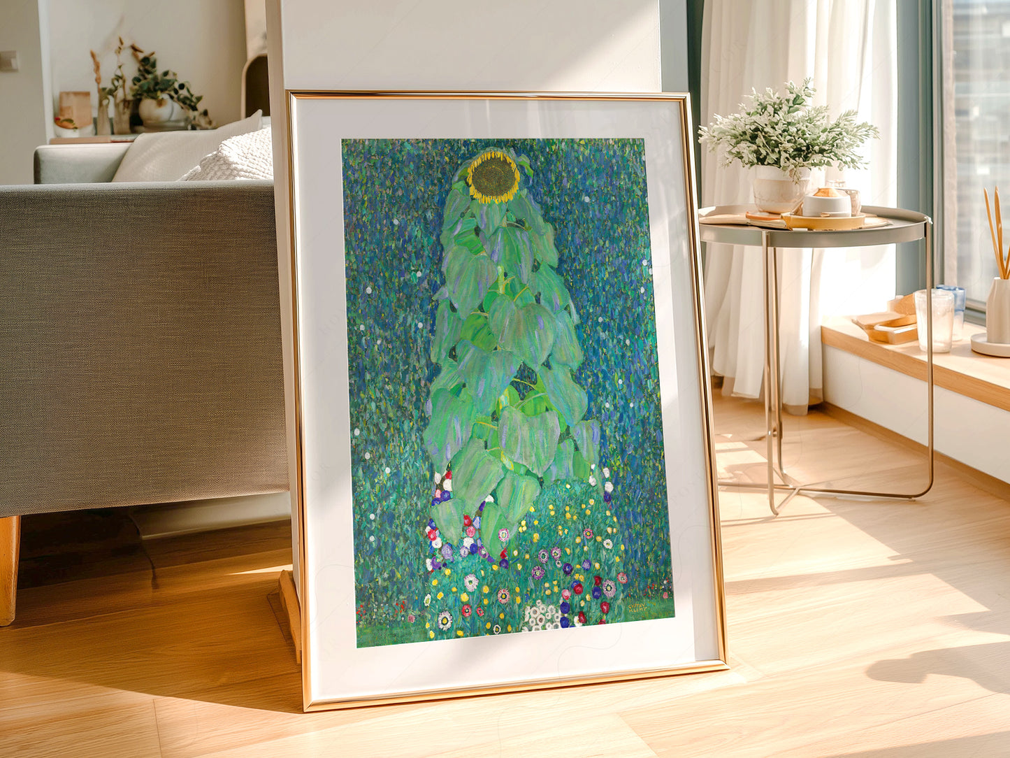Gustav Klimt, Sunflower Print, Fine Art Print