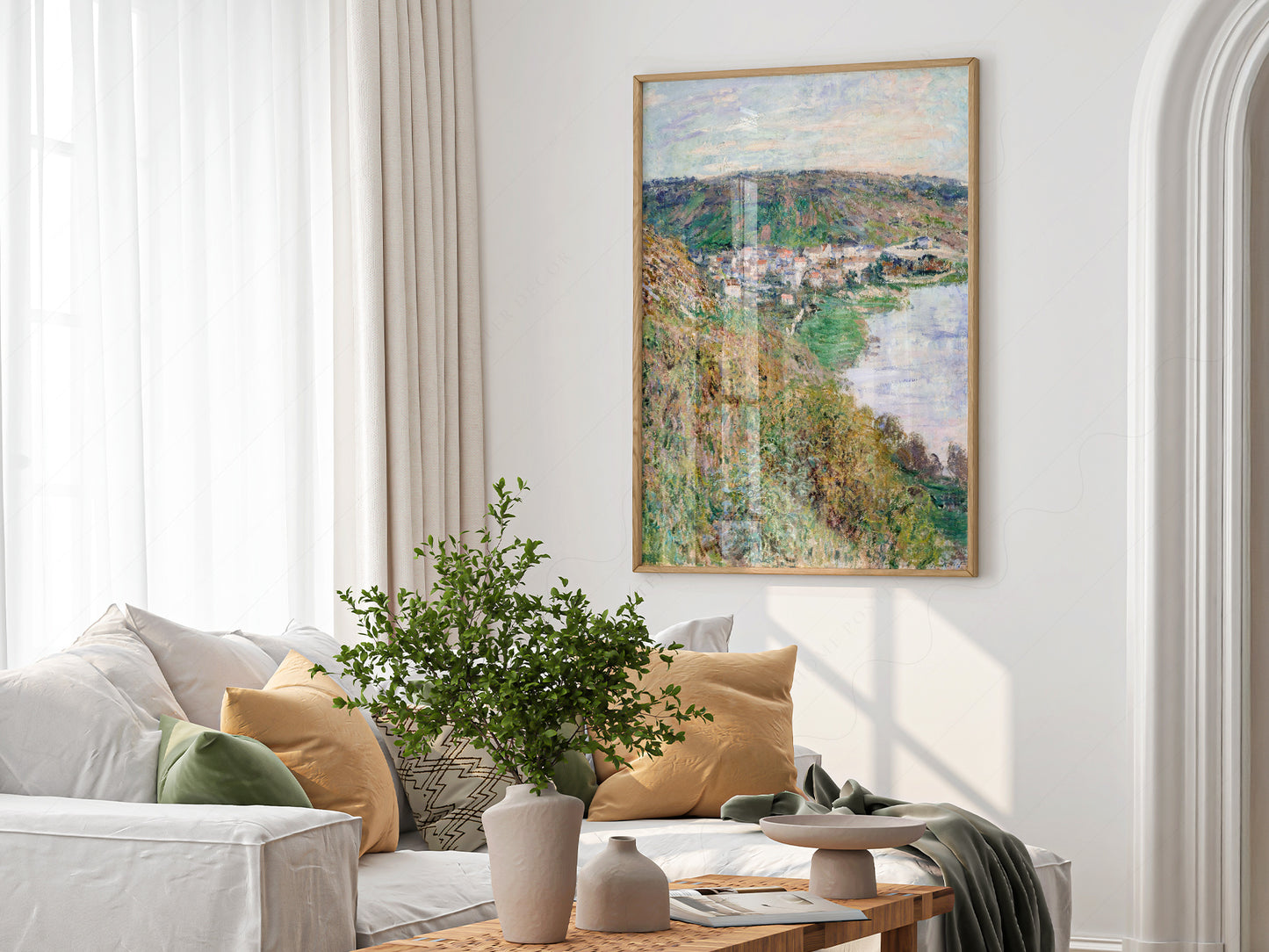 Claude Monet Poster, View of Vétheuil - 1880