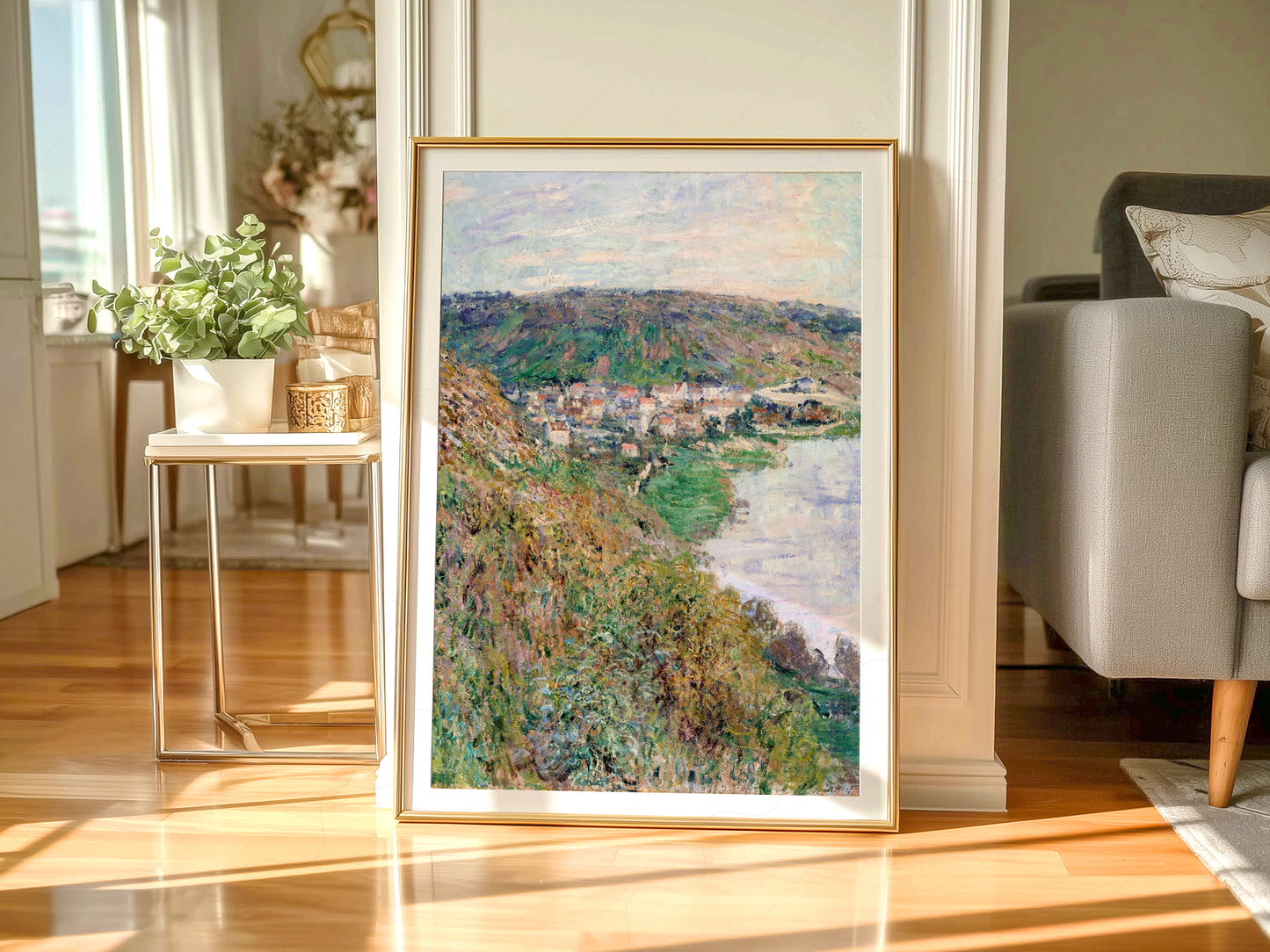 Claude Monet Poster, View of Vétheuil - 1880