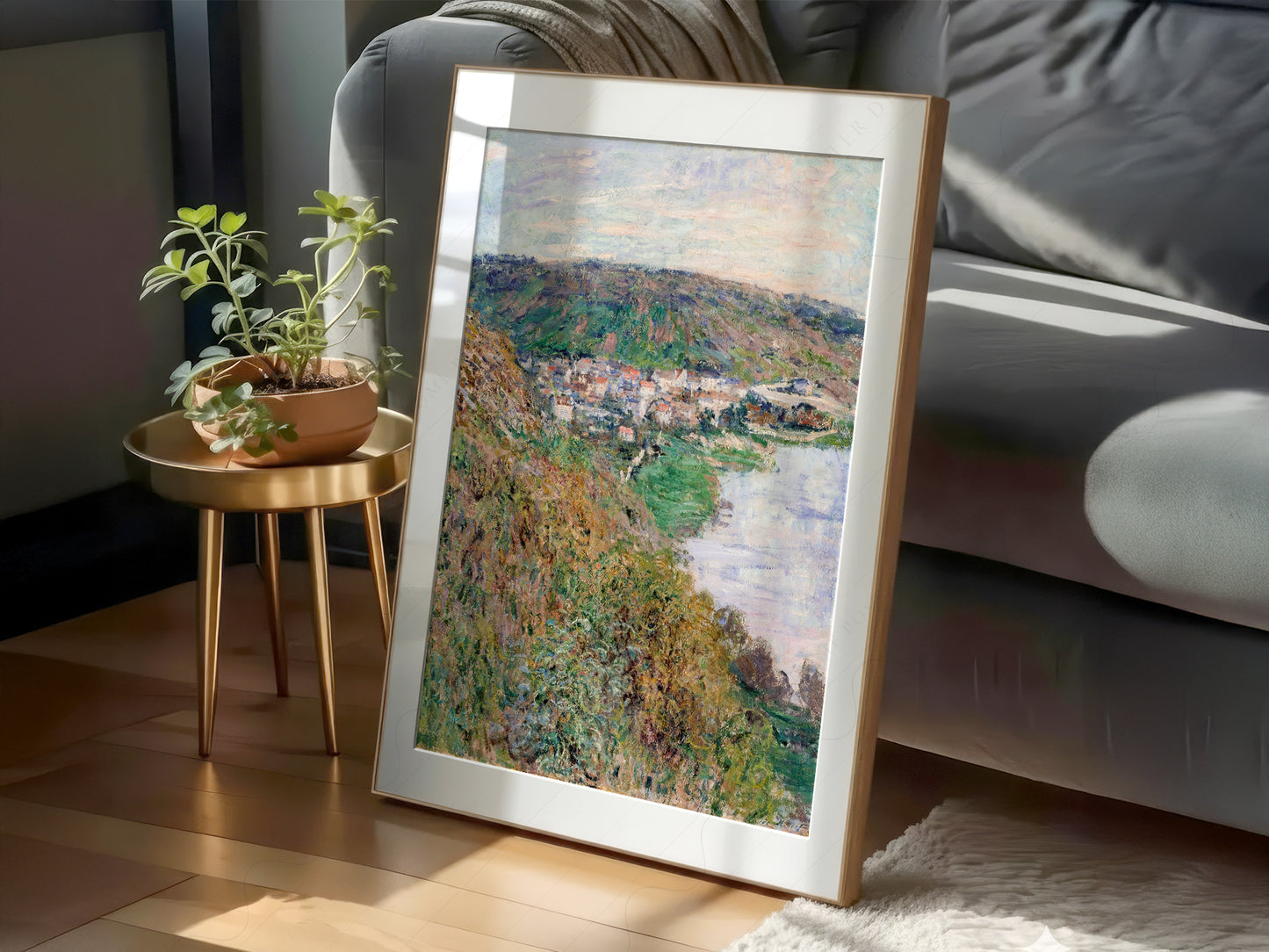 Claude Monet Poster, View of Vétheuil - 1880