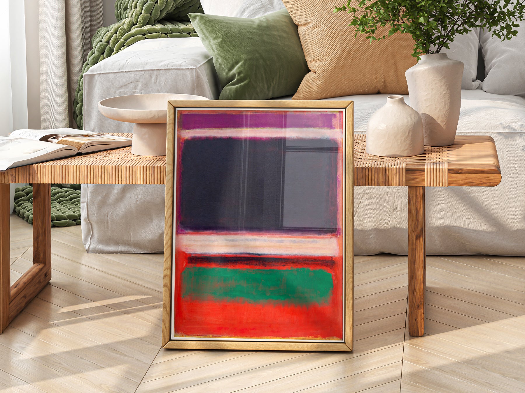 Close-up of Mark Rothko Untitled archival print on Premium Matte Paper