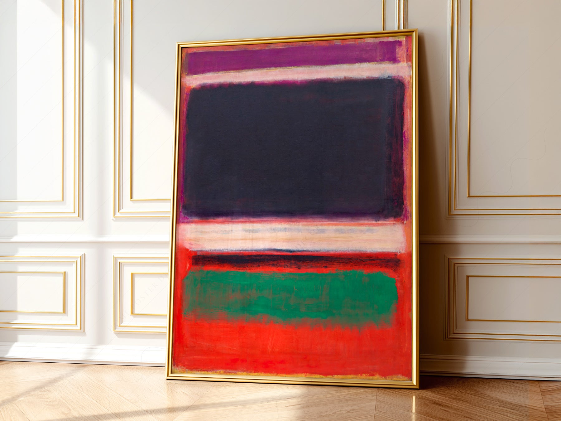 Multiple size options for Mark Rothko Untitled wall art print display