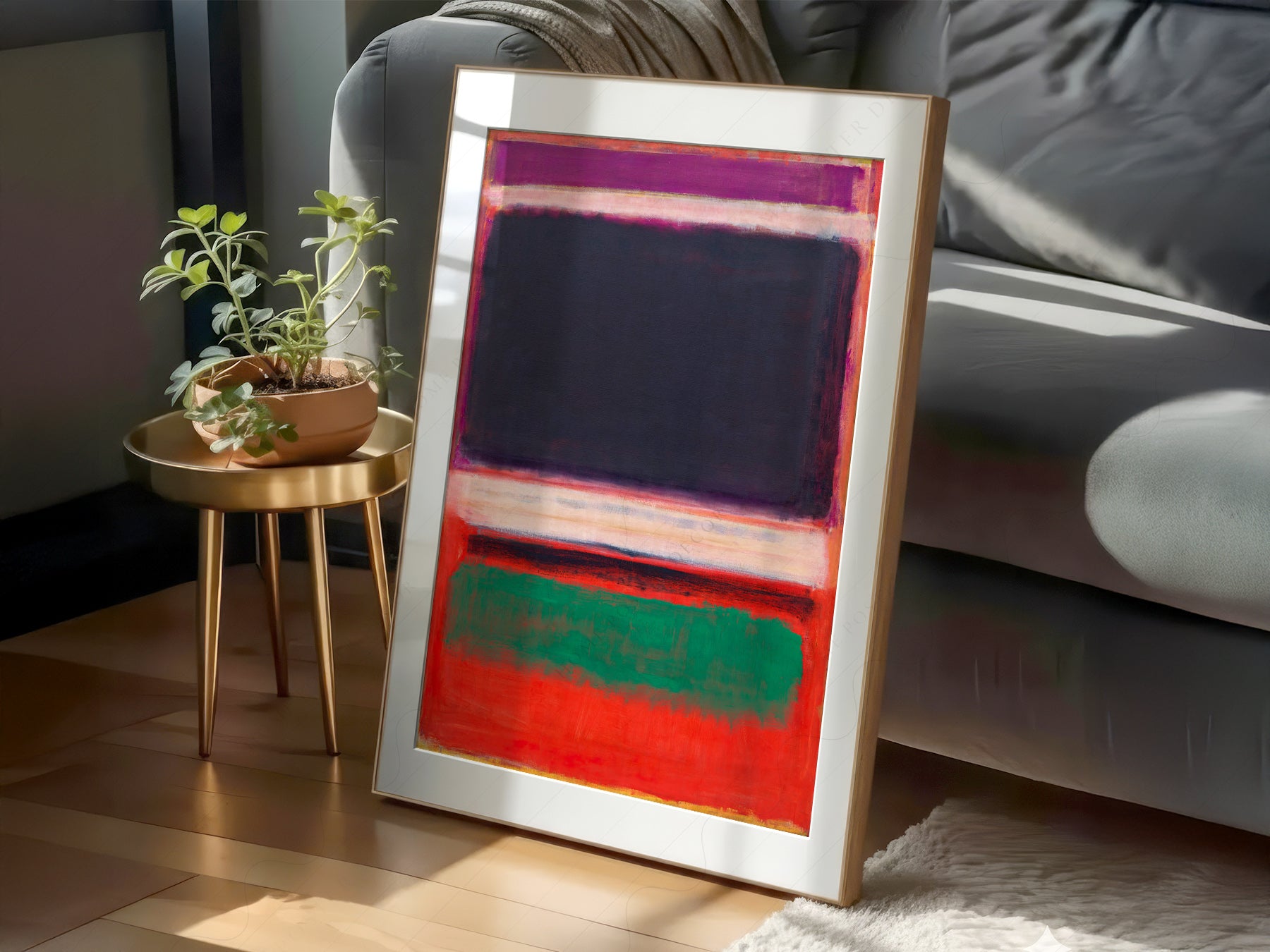 Mark Rothko Untitled print on 100% Cotton Matte Paper – texture detail