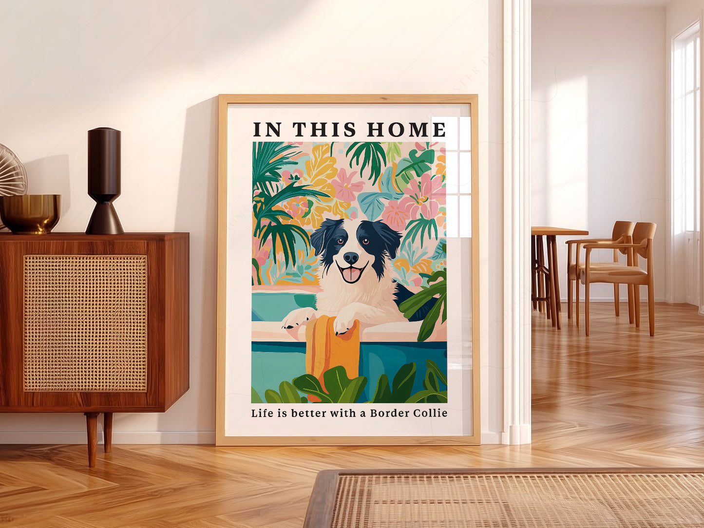 Gift-ready Border Collie Wall fine art print – museum quality