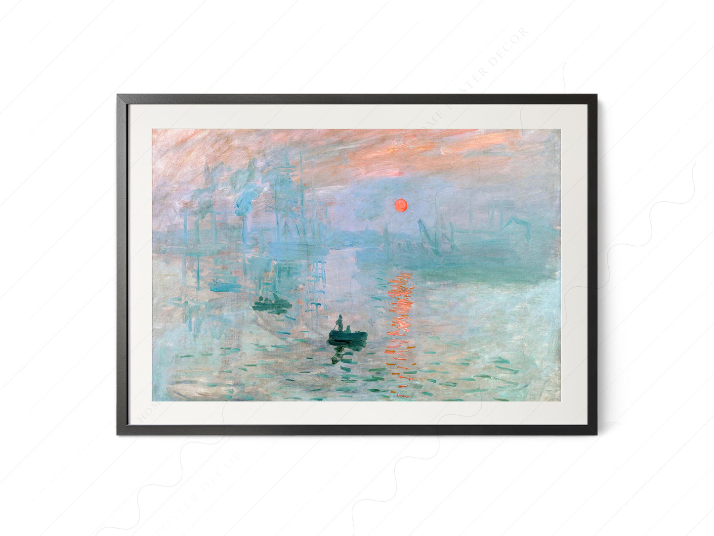 Claude Monet Poster, Impression, Sunrise (1872)