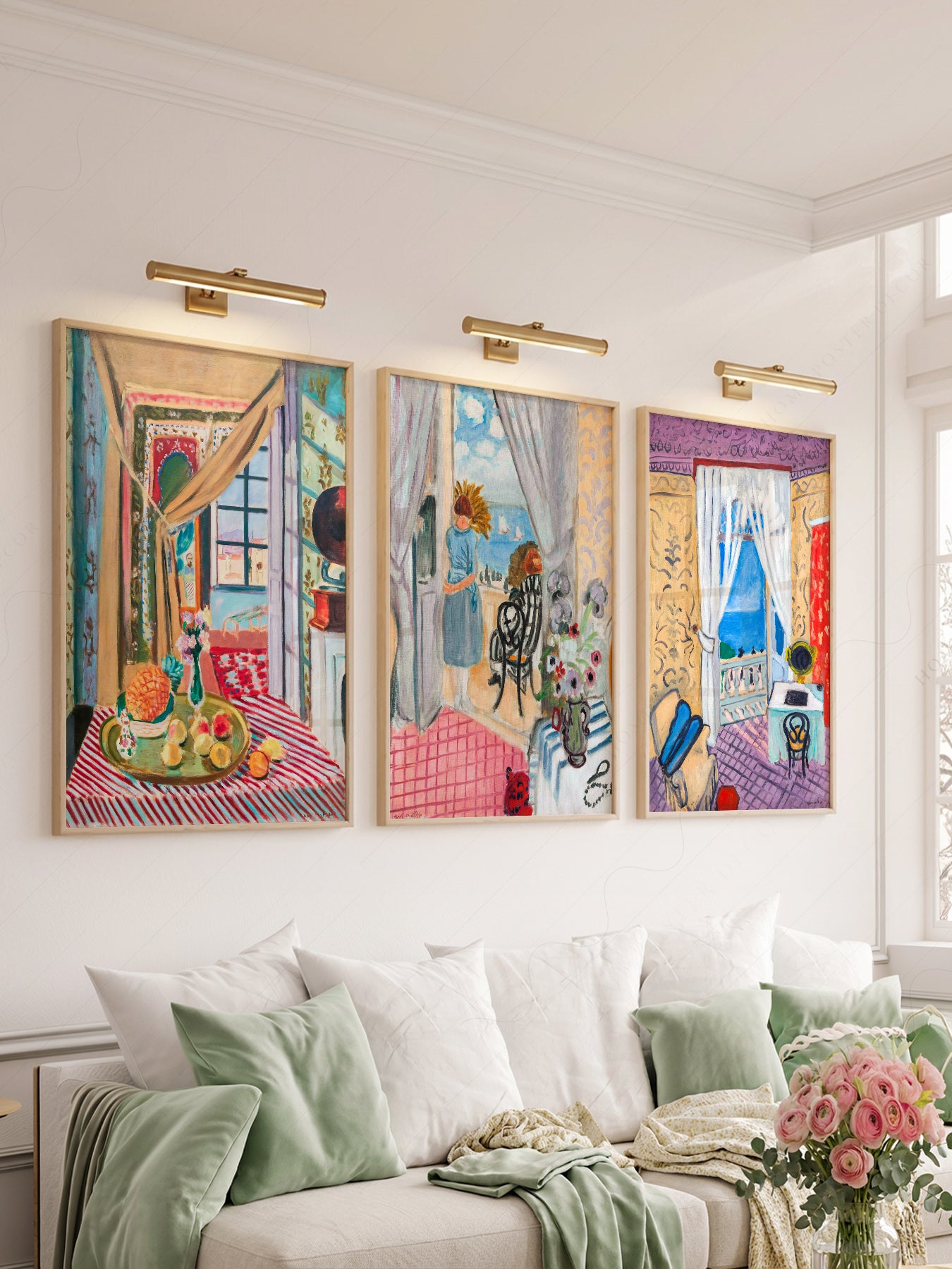 Close-up of Henri Matisse Set of 3 Prints archival print on Premium Matte Paper