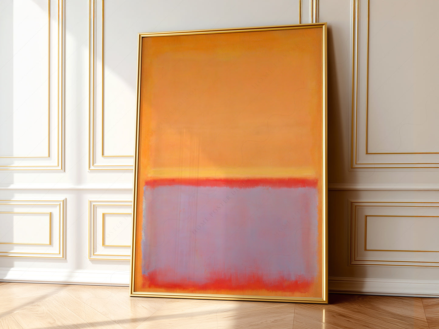 Mark Rothko Untitled Orange print on 100% Cotton Matte Paper – texture detail
