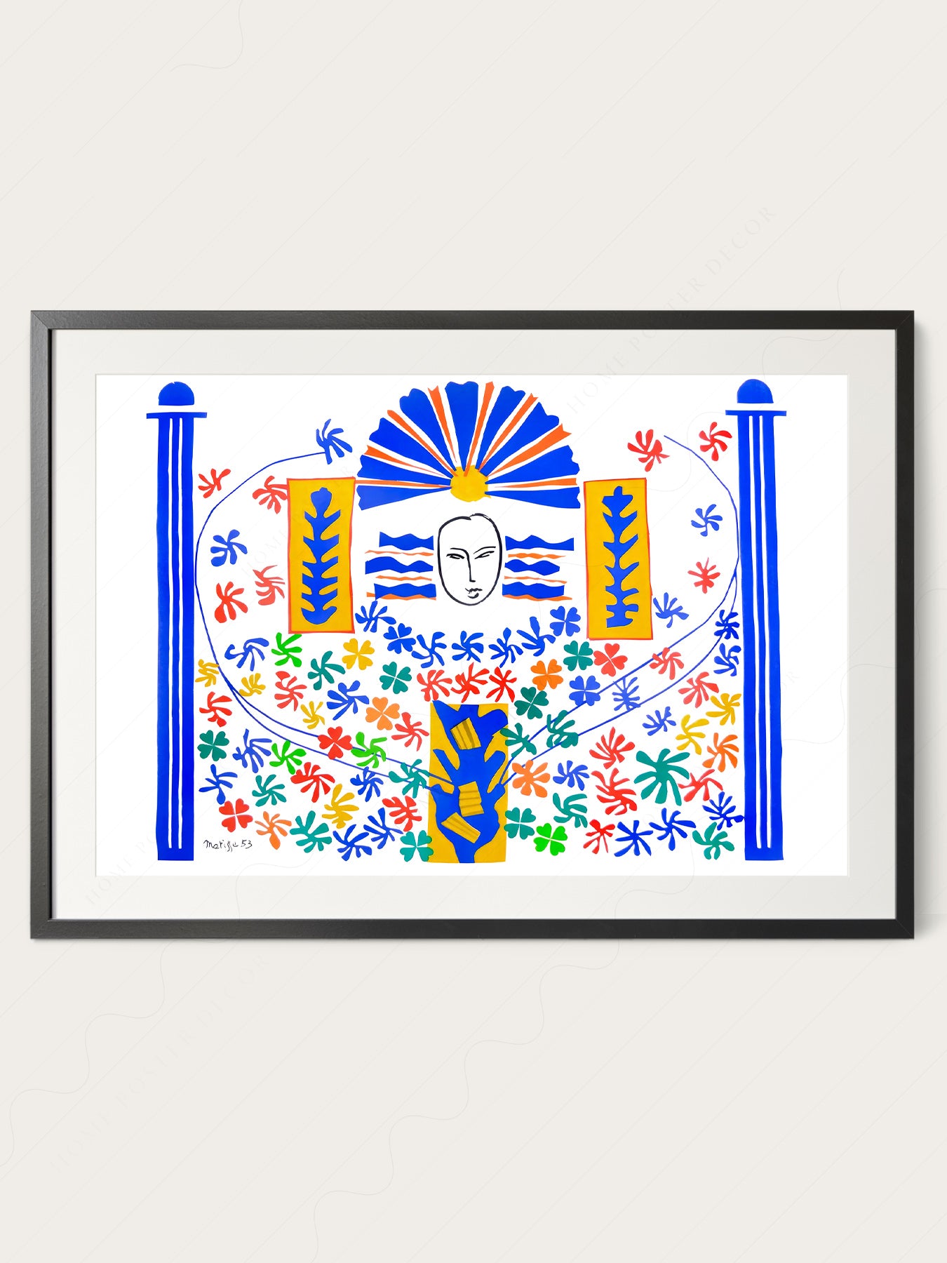 Henri Matisse Apollon Art Print – Colorful Modern Wall Art Poster